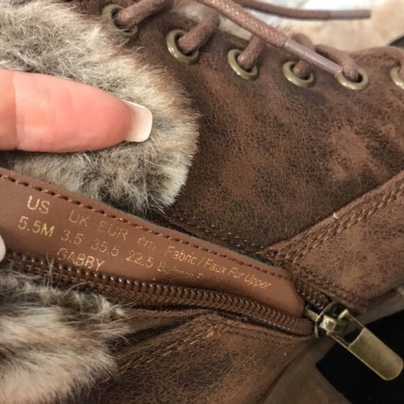 Carlos by Carlos Santana Gabby Fur Lace Up Bootie - Picture 7 of 8